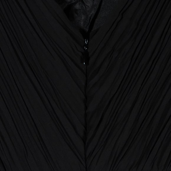 Chaps Ralph Lauren Women's Dress Black V-Neck Pleated Cocktail Party Wedding 12 - Picture 9 of 9